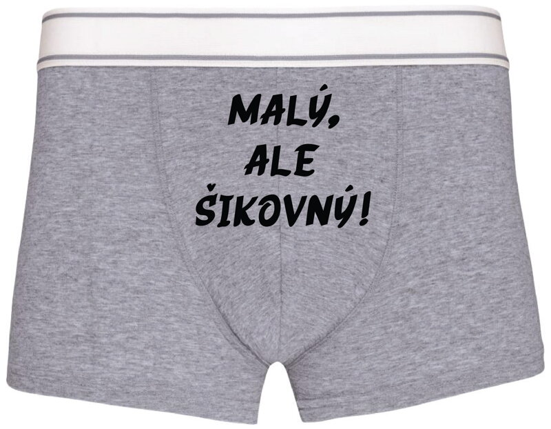 Pánske boxerky s vtipnou potlačou - Malý, ale šikovný