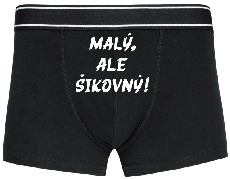 Pánske boxerky s vtipnou potlačou - Malý, ale šikovný