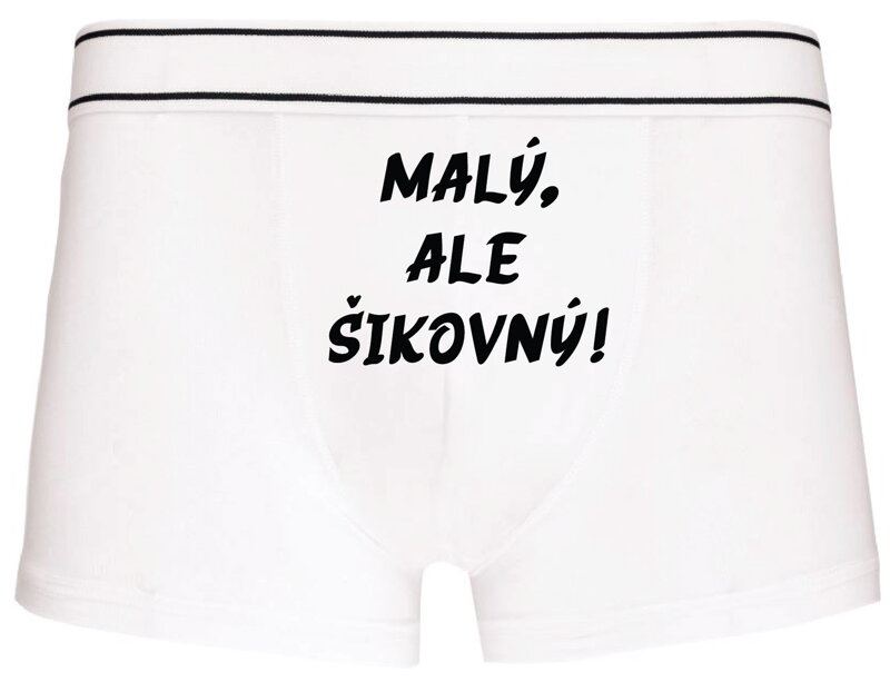 Pánske boxerky s vtipnou potlačou - Malý, ale šikovný