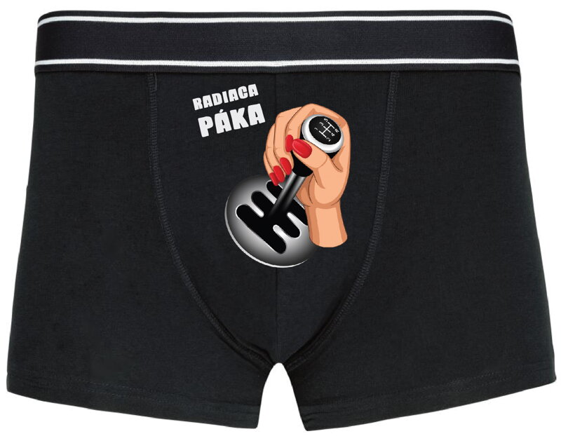 Pánske boxerky s vtipnou potlačou - Radiaca páka