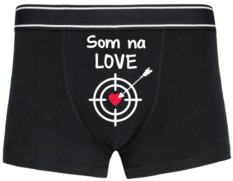 Pánske boxerky s vtipnou potlačou - Som na LOVE