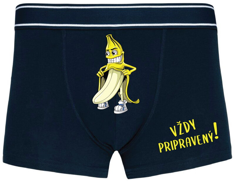 Pánske boxerky s vtipnou potlačou - Vždy pripravený!