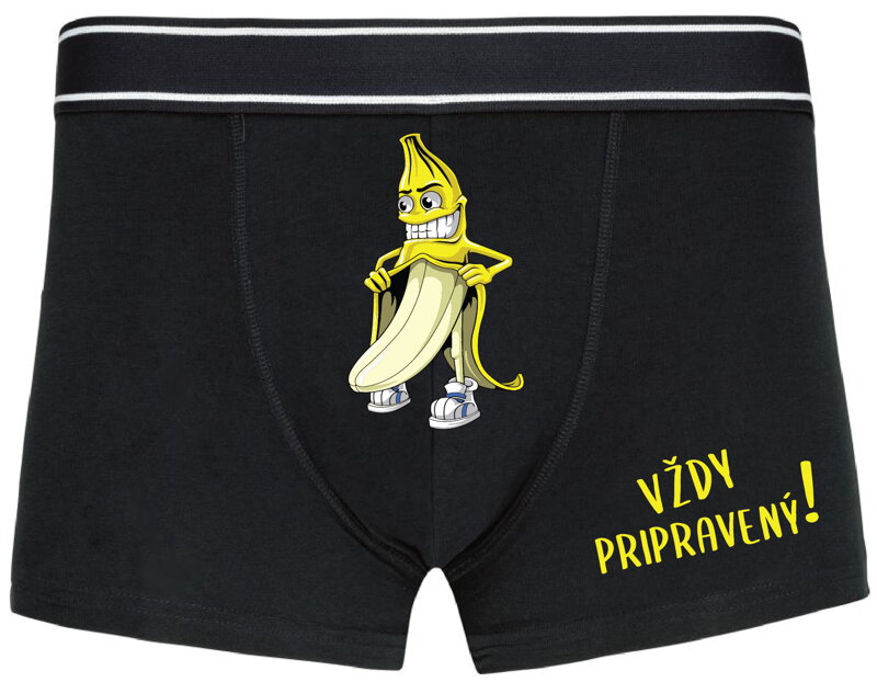 Pánske boxerky s vtipnou potlačou - Vždy pripravený!