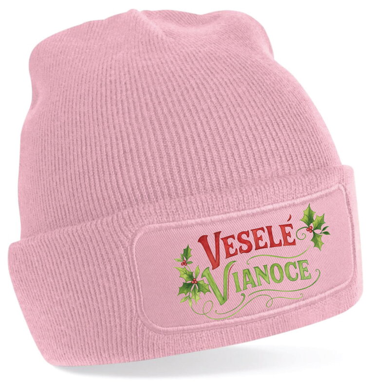 Čiapka s potlačou - Veselé Vianoce