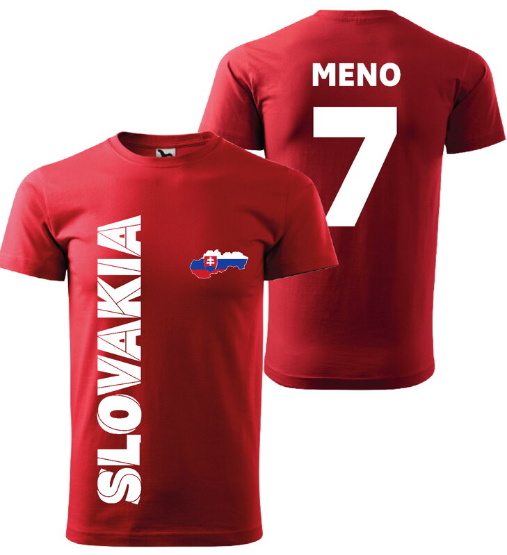 bavlnené tričko - SLOVAKIA + vl.meno a číslo bavlnené tričko - SLOVAKIA + vl.meno a číslo