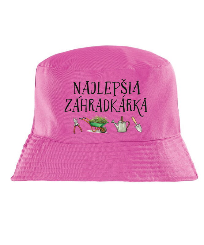 Klobúk s potlačou - Najlepšia záhradkárka