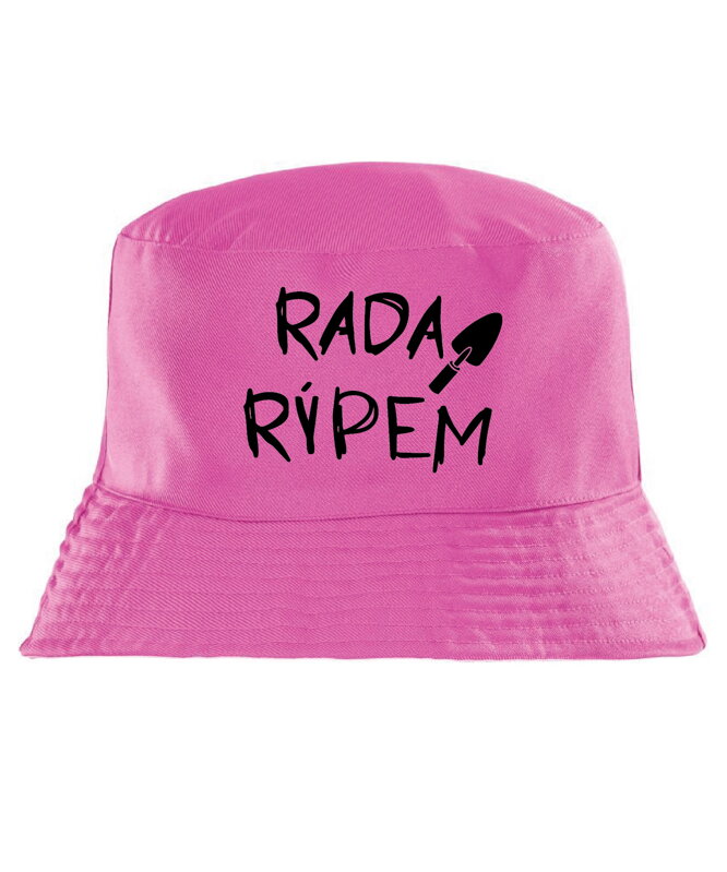 Klobúk s potlačou - Rada rýpem