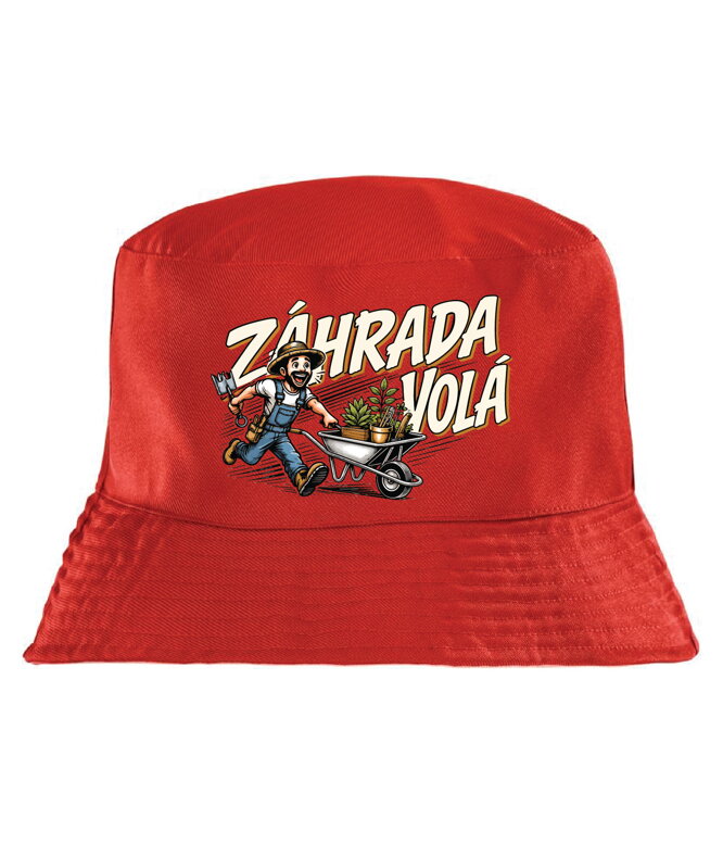 Klobúk s potlačou - Záhrada volá