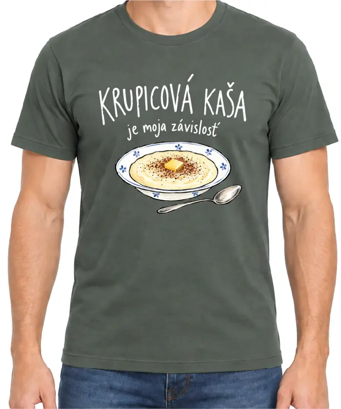 Tričko - Krupicová kaša je moja závislosť