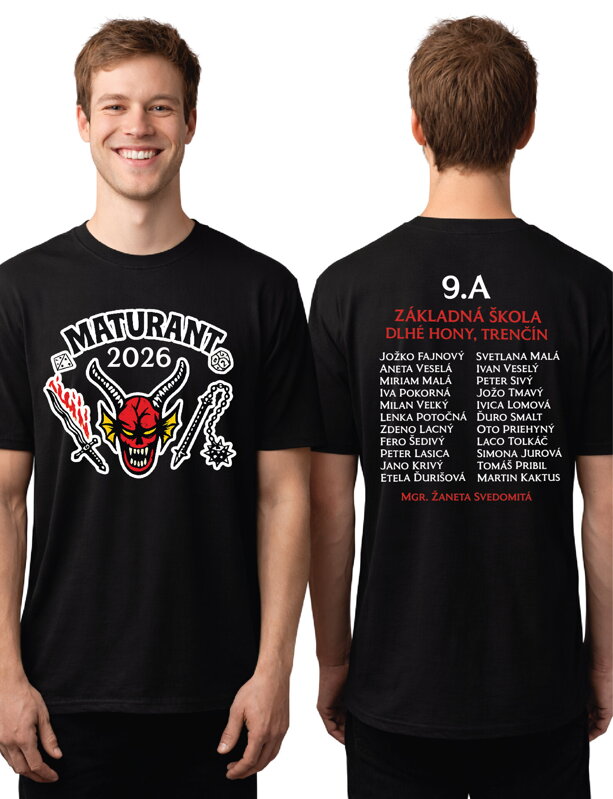 Maturitné  tričko - Hellfire club Stranger Things