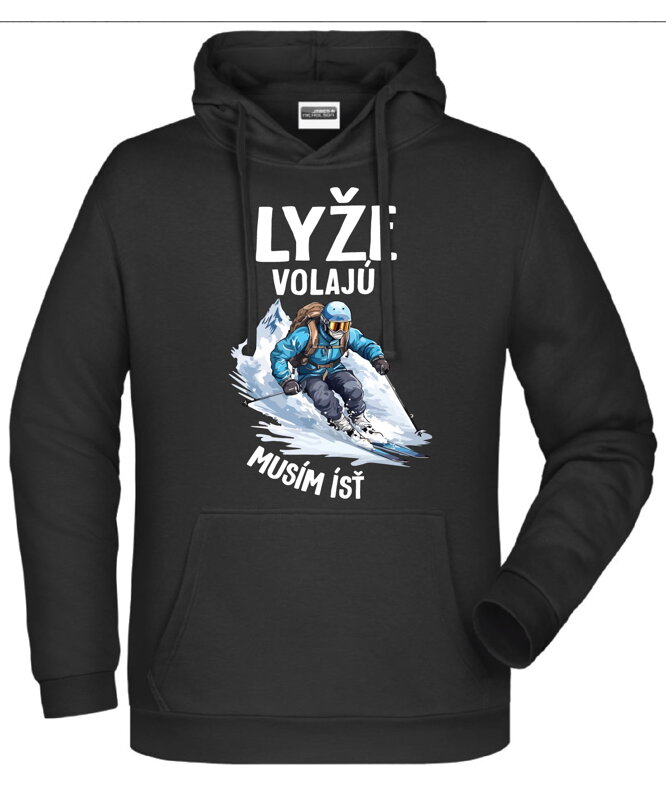 Mikina - Lyže volajú, musím ísť