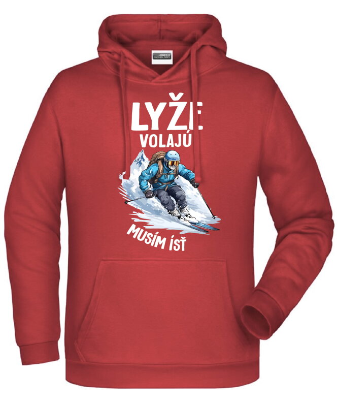 Mikina - Lyže volajú, musím ísť