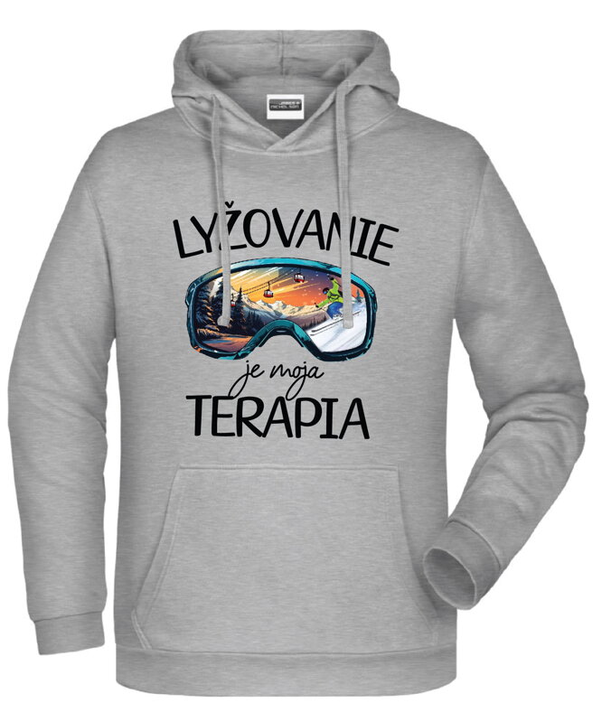 Mikina - Lyžovanie je moja terapia