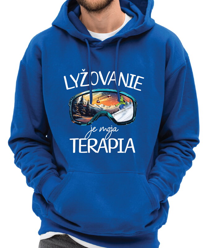 Mikina - Lyžovanie je moja terapia