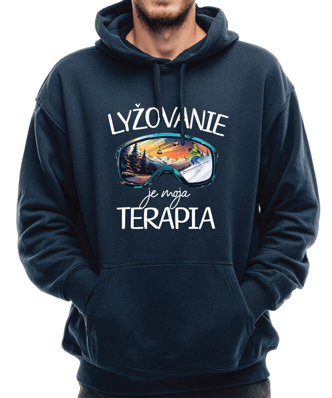 Mikina - Lyžovanie je moja terapia