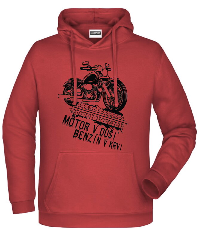 Mikina - Motor v duši, benzín v krvi Mikina - Motor v duši, benzín v krvi