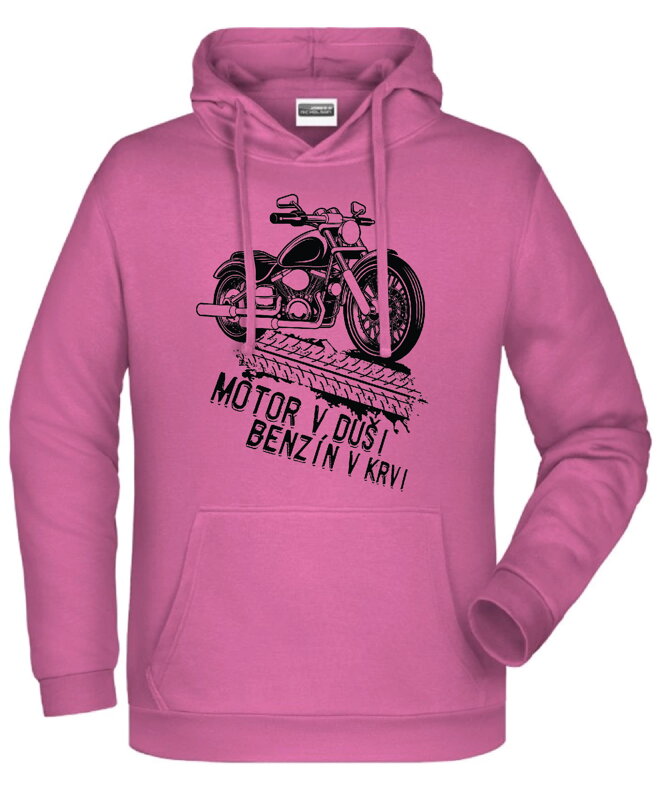 Mikina - Motor v duši, benzín v krvi Mikina - Motor v duši, benzín v krvi