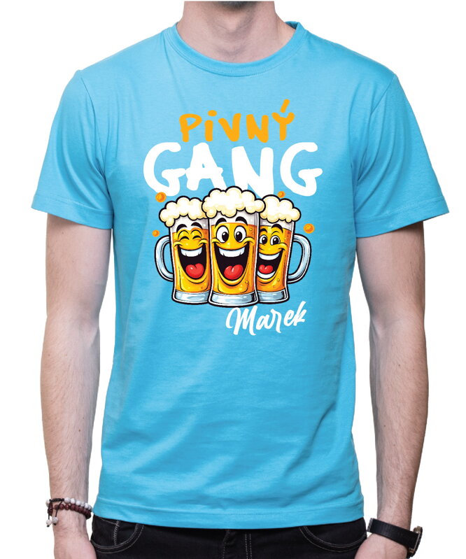 Tričko - Pivný GANG (vlastné meno)