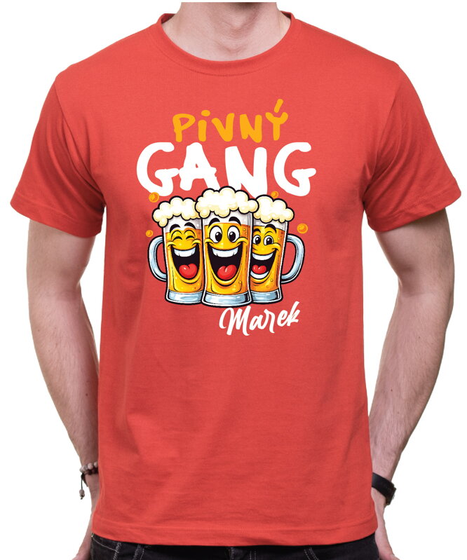 Tričko - Pivný GANG (vlastné meno)