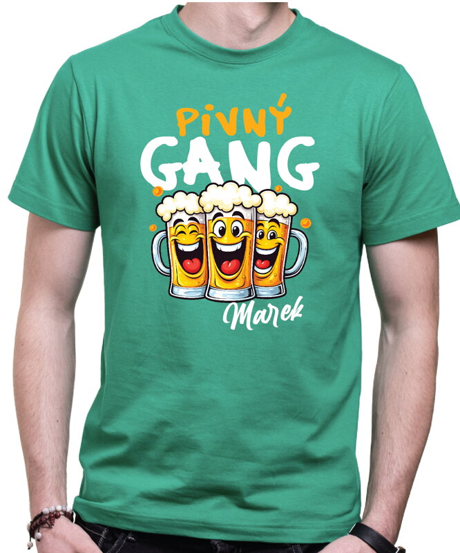 Tričko - Pivný GANG (vlastné meno)