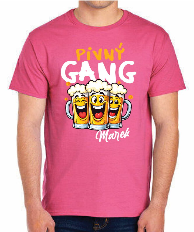 Tričko - Pivný GANG (vlastné meno)
