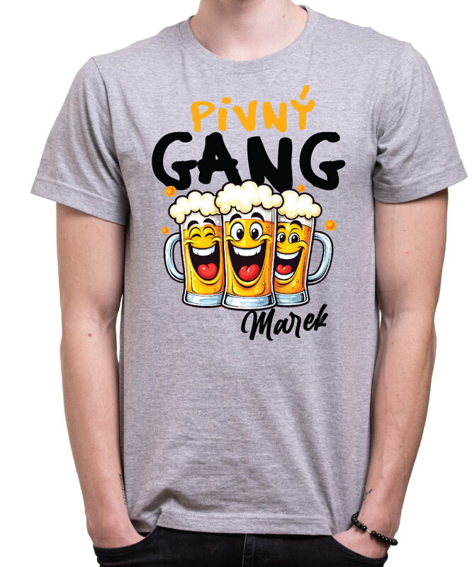Tričko - Pivný GANG (vlastné meno)