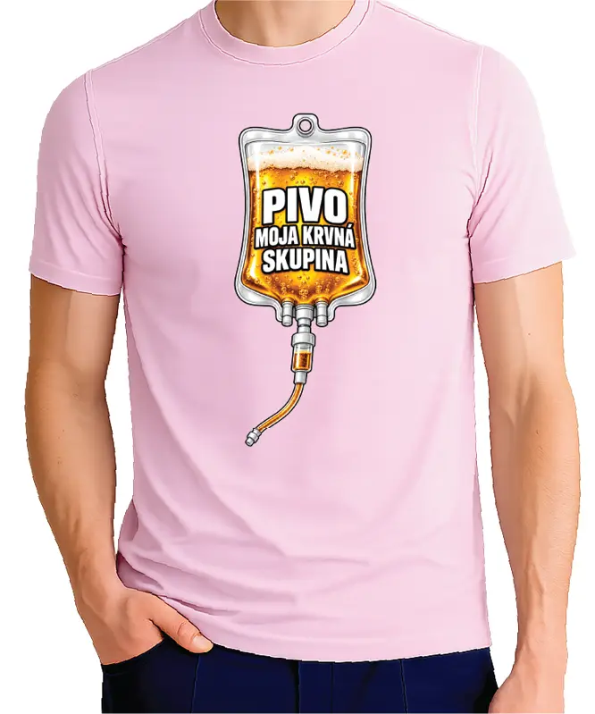 Tričko - Pivo je moja krvná skupina (zásobník)