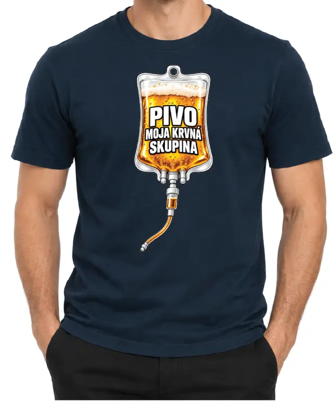 Tričko - Pivo je moja krvná skupina (zásobník)