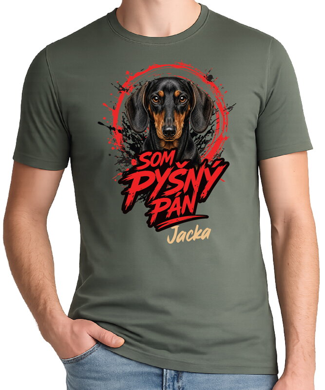 Tričko pre psíčkarov - Som pyšný pán - jazvečík