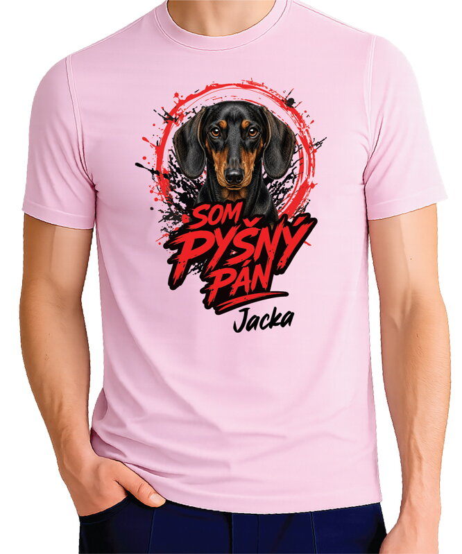 Tričko pre psíčkarov - Som pyšný pán - jazvečík