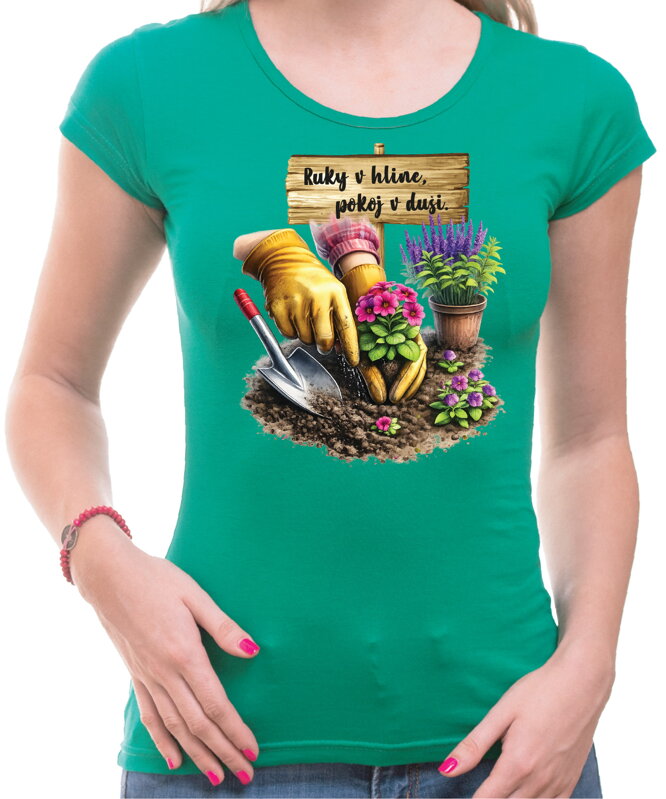 Tričko - Ruky v hline, pokoj v duši 