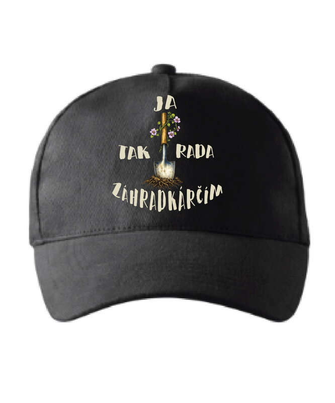 Šiltovka s potlačou - Ja tak rada záhradkárčim