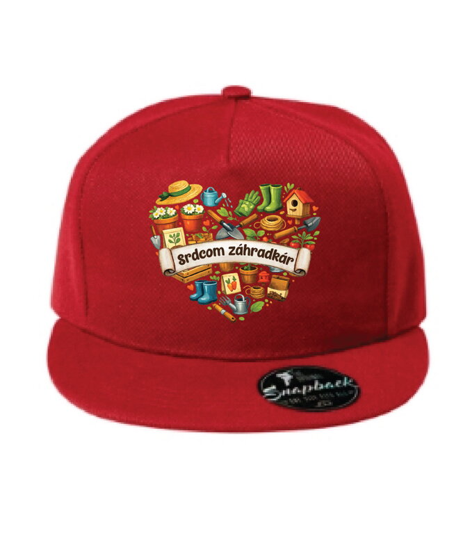 Šiltovka s potlačou - Srdcom záhradkár