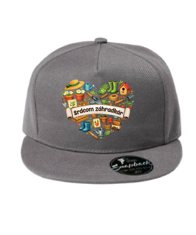 Šiltovka s potlačou - Srdcom záhradkár