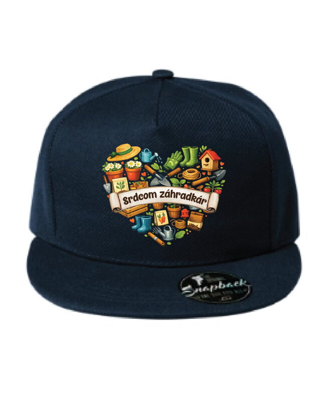 Šiltovka s potlačou - Srdcom záhradkár