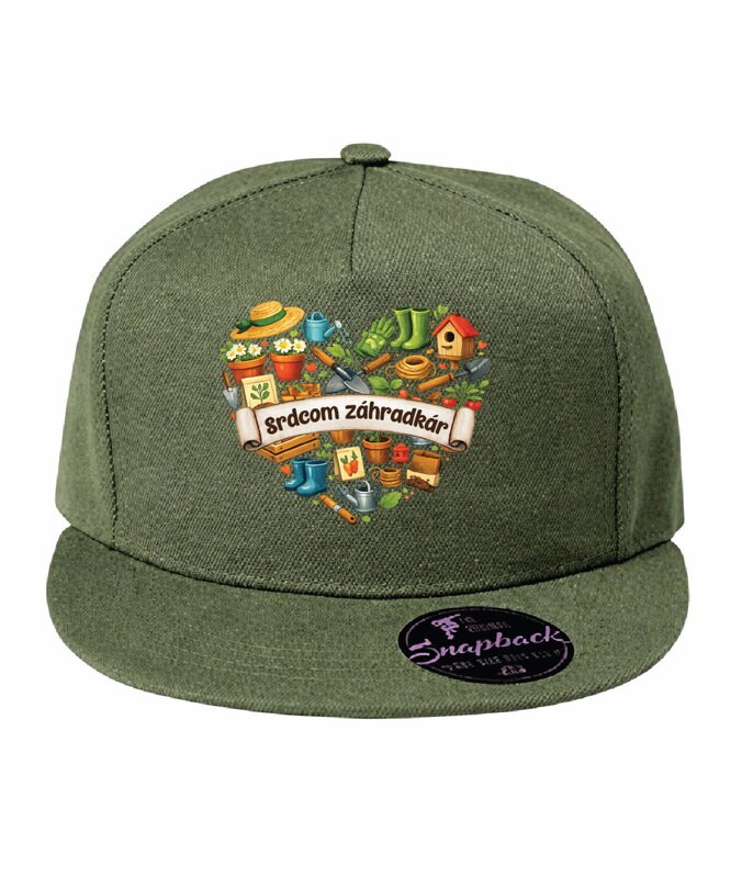 Šiltovka s potlačou - Srdcom záhradkár