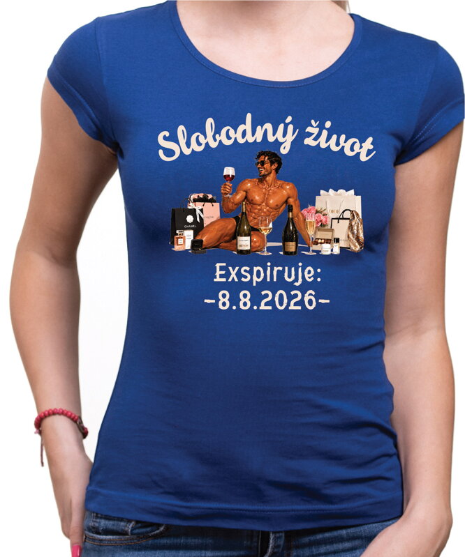 Dámske tričko - Slobodný život – Exspirácia