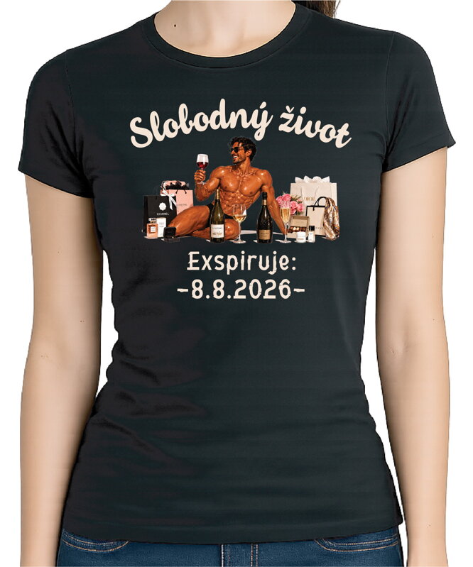 Dámske tričko - Slobodný život – Exspirácia
