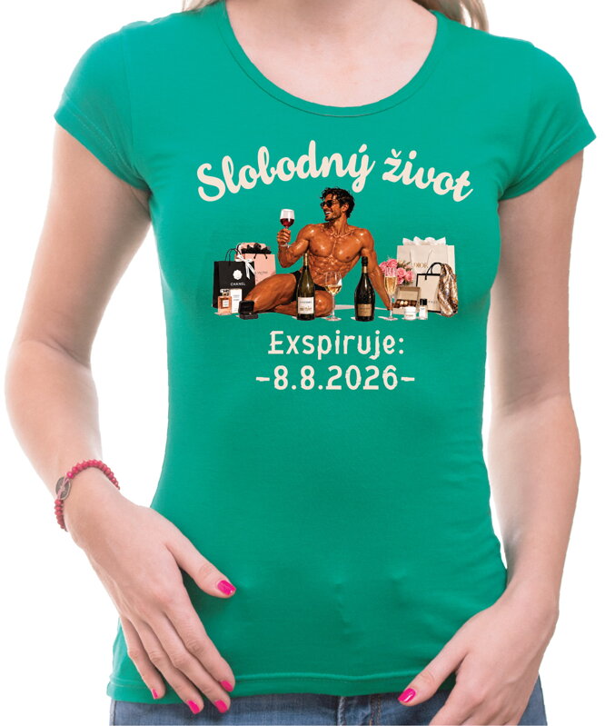 Dámske tričko - Slobodný život – Exspirácia