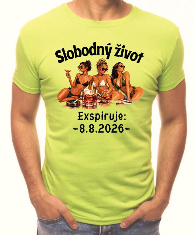 Pánske tričko - Slobodný život - Exspirácia