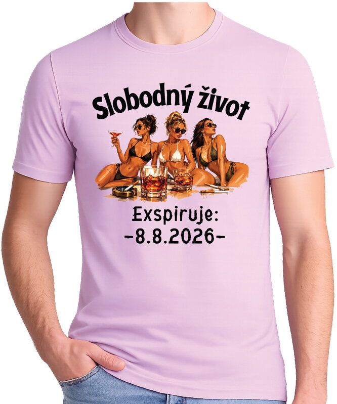 Pánske tričko - Slobodný život - Exspirácia