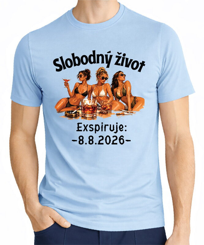 Pánske tričko - Slobodný život - Exspirácia