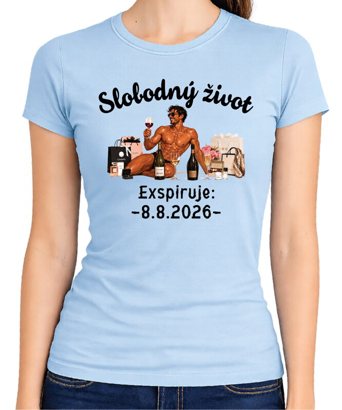 Dámske tričko - Slobodný život – Exspirácia