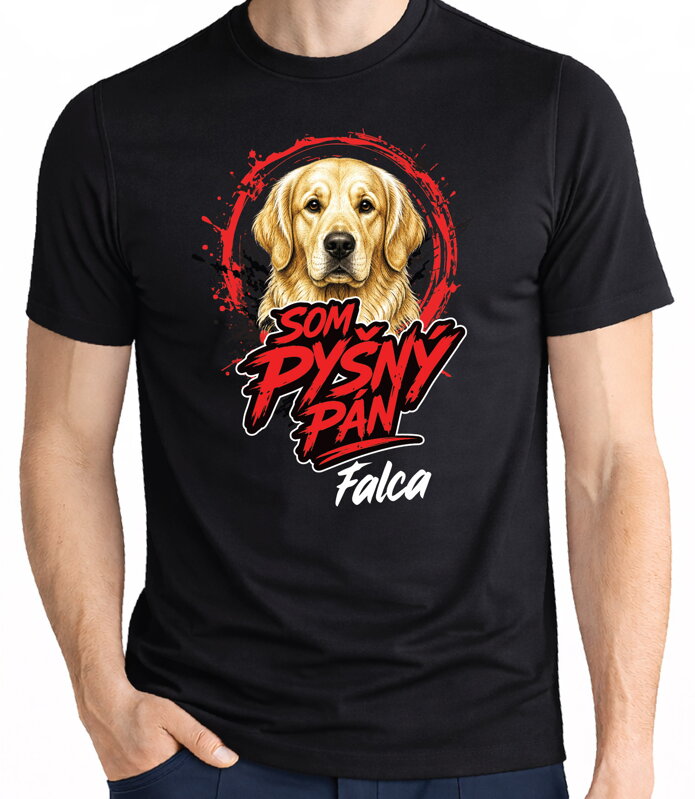 Tričko pre psíčkarov - Som pyšný pán - zlatý retríver