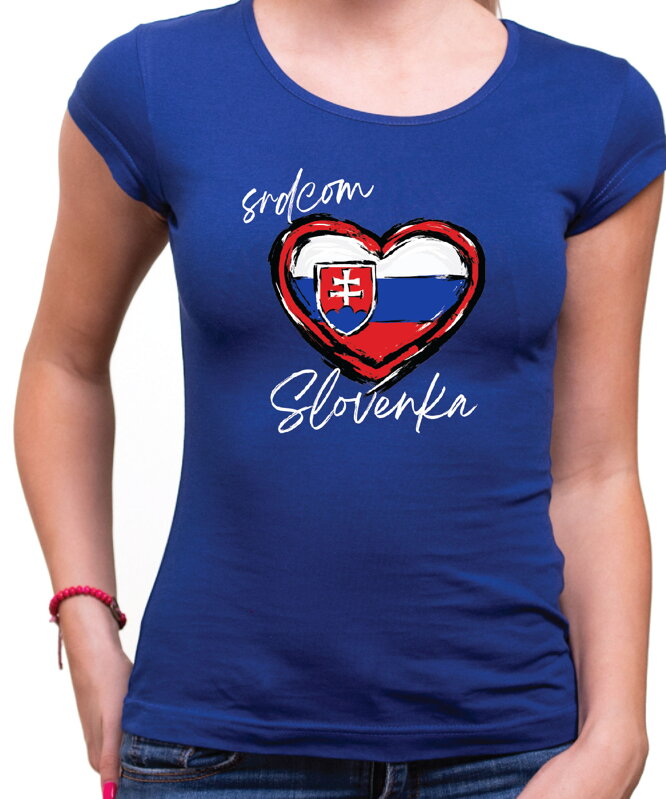 Dámske tričko - srdcom Slovenka Dámske tričko - srdcom Slovenka