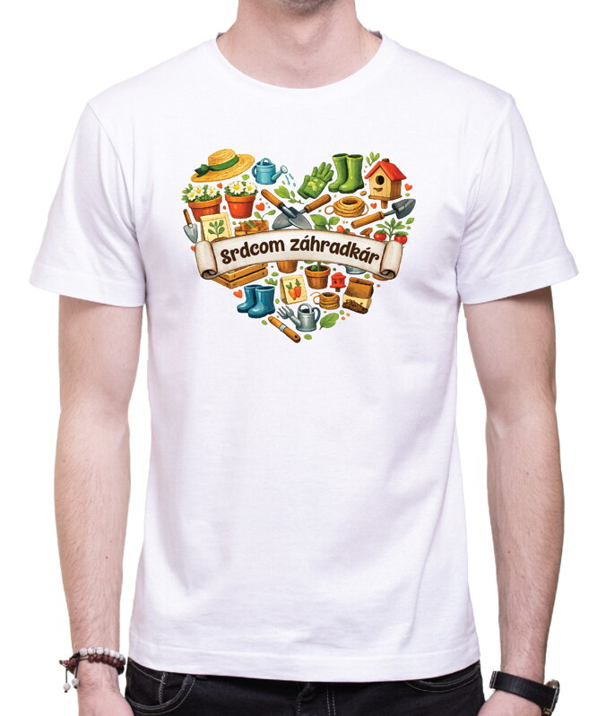 Tričko - Srdcom záhradkár