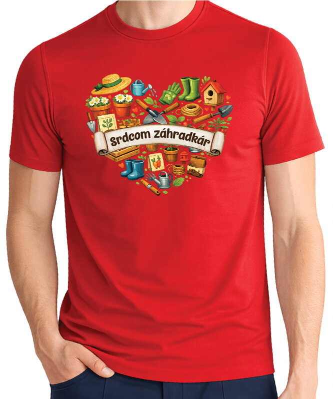 Tričko - Srdcom záhradkár