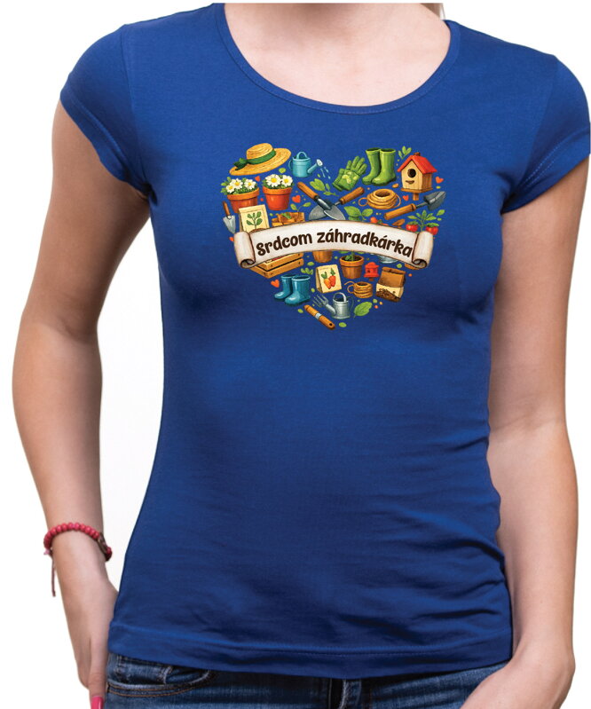 Tričko - Srdcom záhradkárka