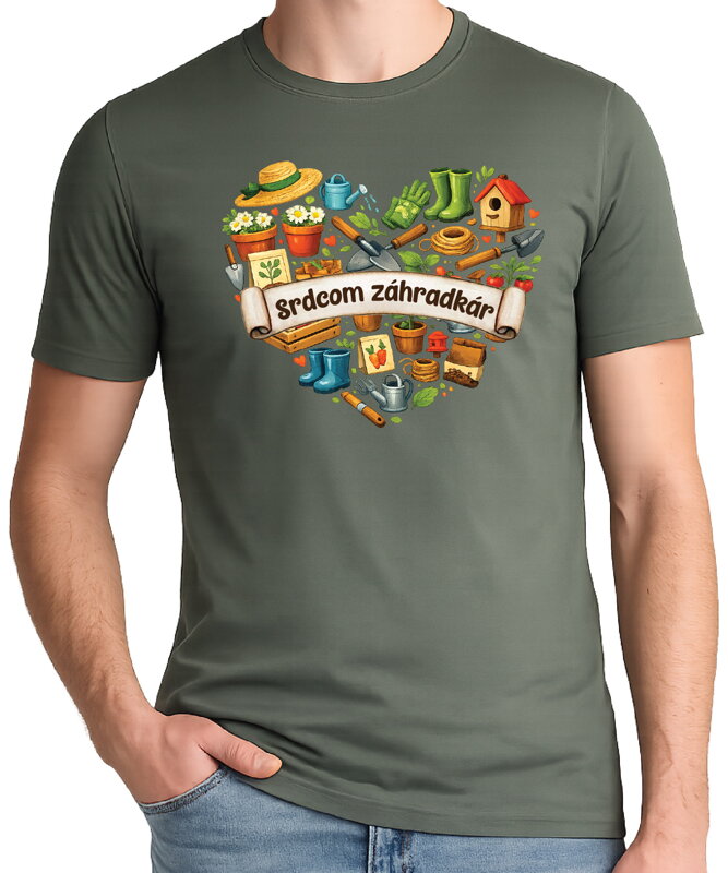 Tričko - Srdcom záhradkár