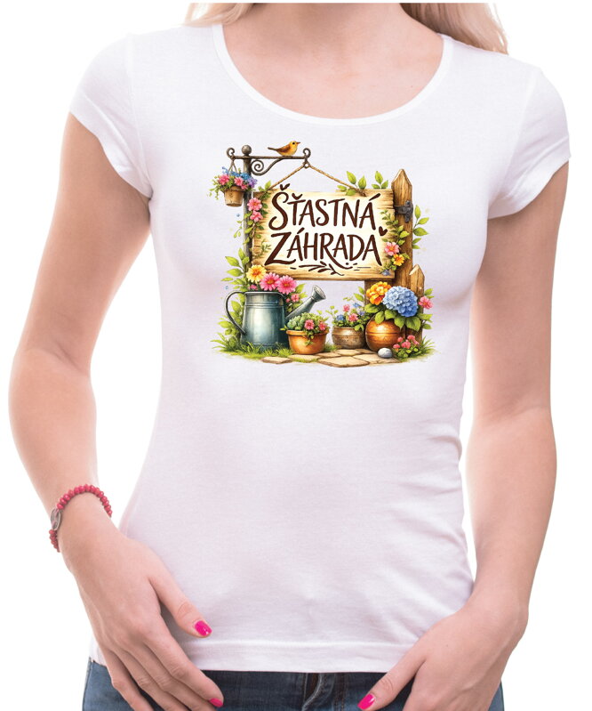 Tričko - Šťastná záhrada